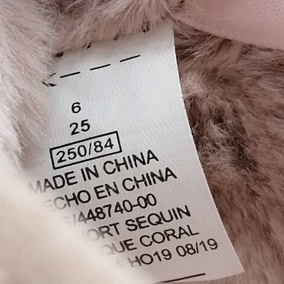 Old Navy Womens Bootie Slipper Pink w/Sequin Front Flat Heel Round Toe Sz 6 - Picture 9 of 10